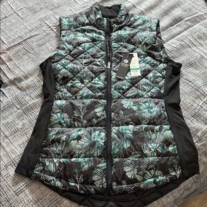Zelos Quilted Packable Vest with Black Side Panels